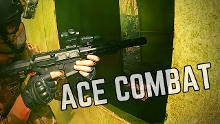 Ace Combat  Airsoft Gameplay  Ares Amoeba AM014 Honey Badger M4 [upl. by Nillek]