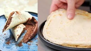 veganes Pfannkuchen Rezept  mit cremiger SchokoDattelCreme [upl. by Eniaral]