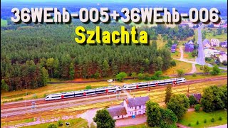 Nowe pomorskie hybrydy w Szlachcie 36WEhb005 i 36WEhb006  New NEWAG EMUDMU hybrids in Szlachta [upl. by Ehcropal675]