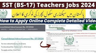 Government teaching jobs 2024  How to apply govt teaching jobs in Punjab 2024  Jobs in Pakistan [upl. by Halilahk786]