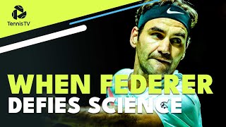 41 Roger Federer Shots That Defied Science 🧬 [upl. by Anuait]