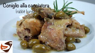 CONIGLIO ALLA CACCIATORA  Secondo di carne bianca buonissimo [upl. by Bernadette]