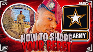 HOW TO SHAPE YOUR BERET LIKE A PARATROOPER 🪂  AATW [upl. by Brey356]