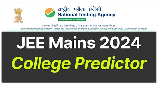 JEE Mains College Predictor JOSAA College Predictor jee mains College jee main 2024 josaa 2024 [upl. by Maillw907]