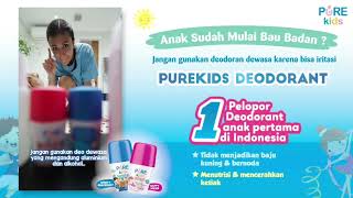 Khawatir anak bau ketiak Tenang saja Solusinya Purekids Deodorant Pelopor deodorant khusus anak [upl. by Manella928]