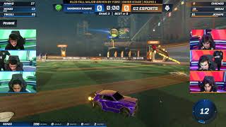 Ahmad scores a zero second goal to secure the sweep for Sandrock Gaming  RLCS 20212022 Fall Major [upl. by Nospmoht]