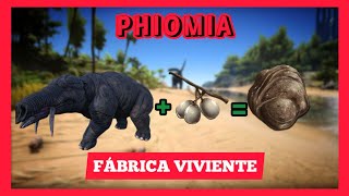 Como tamear Phiomia en Ark survival Características y utilidades [upl. by Imar]