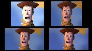 Toy Story 2 VHS vs VCD vs DVD vs BluRay [upl. by Aved]