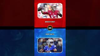 Brock Purdy or Geno Smith shorts wouldyourather nfl [upl. by Okoy]