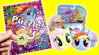 My Little Pony DIY Crystal Masterpiece Puzzle and Surprises  Rainbow Dash and Fluttershy [upl. by Klimesh88]