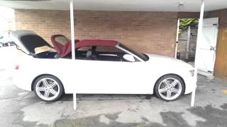 Audi A4 Cabriolet How To Manually Close Convertible Roof [upl. by Yaresed727]