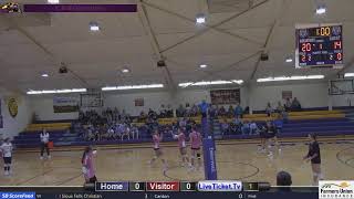 HerreidSelby Area Wolverines vs Potter County Battlers VB [upl. by Bradeord877]