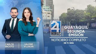 Noticiero de Guayaquil Segunda Emisión 08112024 [upl. by Aniweta902]