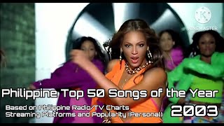 Philippines Top 50 Songs of the Year 2003 [upl. by Anairad]