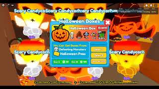 opening all my holloween boxes and grinding to complete holloween pass roblox rebirth champions x [upl. by Lange]