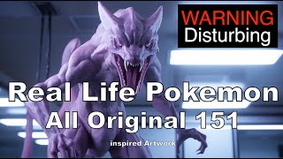 Real Life Pokemon  All 151 Original Pokemon reimagined in real life using AI [upl. by Udela]