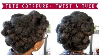 CHEVEUX CREPUS 4C  Tuto Coiffure Twist amp Tuck [upl. by Hakeber]