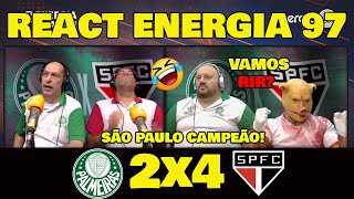 VAMOS RIR REAÇÕES ENERGIA 97  PALMEIRAS 2x4 SÃO PAULO quotPÊNALTISquot FINAL SUPER COPA DO REI [upl. by Schlenger]