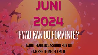 ☀️🐞 JUNI MÅNED 🐞☀️ Ild 🔥 Vand 🌊 Jord 🌱 Luft 🌬️ Tarot stjernetegn element læsning [upl. by Nerreg]