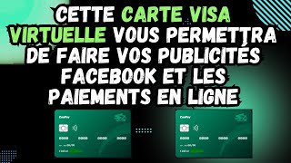 Faites vos paiement en ligne et des publicités Facebook en utilisant la carte visa virtuelle zuapay [upl. by Nerrawed]