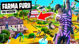 100 WIDZÓW na FARMĘ FURII w OG REMIX Fortnite [upl. by Haddad917]