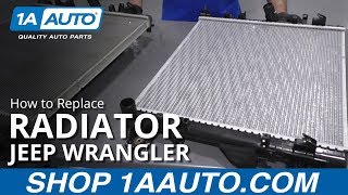 How to Change Radiator 0717 Jeep Wrangler [upl. by Lebna268]