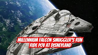 Millennium Falcon Smugglers Run Ride POV at Disneyland [upl. by Ruy]