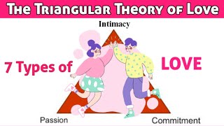 Sternbergs triangular theory of love hindi  Love and Relationship Psychology  7 types of Love [upl. by Georgetta]