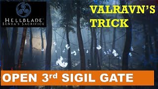 Hellblade How to open the 3rd Sigil GateRune Gate in Valravns Lair [upl. by Ahsat]