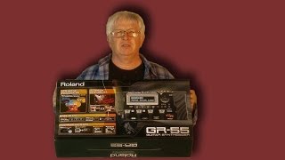 Unboxing Roland GR 55 latest version Guitar Synthesizer Black [upl. by Georgeanne]