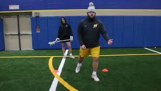 TwoCone JabStep Dodging Coach Billy Spingola Mukwonago Lacrosse [upl. by Annissa159]