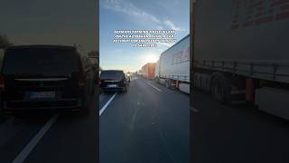 This ONLY happens on the GERMAN AUTOBAHN😳🙏🏻 accident autobahn traffic cars germany [upl. by Ayhtak316]