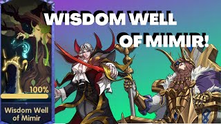 Wisdom Well of Mimir FAST GUIDE【 Mythic Heroes 】 [upl. by Nerrawed]