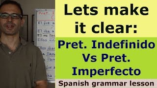 Spanish grammar lesson  Pret Indefinido Vs Pret Imperfecto [upl. by Ardnuat202]