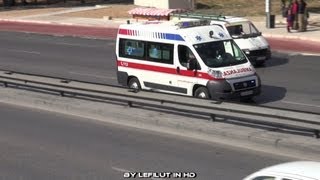 WAIL  YELP Signal Alarmfahrt Ambulanza Mater Dei Hospital MALTA [upl. by Farra]