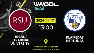 BioSil WBBL RSU  Klaipedas Neptunas [upl. by Niabi]