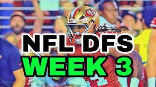 NFL DFS Week 3 Main Slate  Top Picks for DraftKings amp FanDuel [upl. by Harad142]