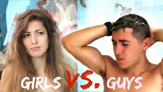 Morning Routine Guys Vs Girls [upl. by Nannek]