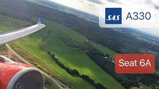 SAS Scandinavian Airlines A330 scenic buzzing takeoff [upl. by Tima]