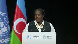 Leader statements at COP29  Hon Dr Joyelle Clarke COP29 [upl. by Pittel558]