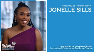 Meet 202223 Rebanks Fellow Jonelle Sills Soprano [upl. by Lemay8]