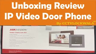 Hikvision IP Video Door Phone KIS602 unboxing review  VDP KIS602B hikvisionipvdp602 smartlock [upl. by Ennayllek965]