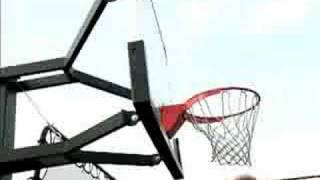 SnapSports ®  DuraSlam® Adjustable Basketball Hoop  Basketball Court [upl. by Riffle]