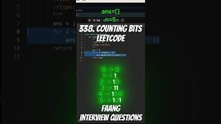 Leetcode 338  Counting Bits [upl. by Esinnej]