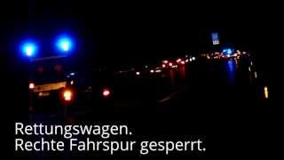 A1  Unfall auf der A1 zwischen Heidenau und Sittensen 29092013 [upl. by Eronel]