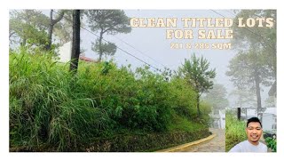 BAGUIO RESIDENTIAL LOTS FOR SALE 285 amp 211 SQM [upl. by Aicre]