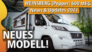 WEINSBERG Pepper 600 MEG  neues Modell 2022  Wohnmobil ROOMTOUR [upl. by Gracie]