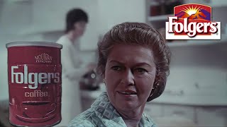 Folgers Coffee ‘Mrs Olson’ Commercial Early 1970s [upl. by Etnaed566]