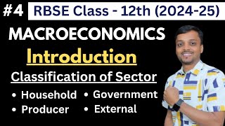 RBSE Class 12 Macroeconomics  Types of Sectors in Open and Closed Economy  RBSE Exam 2025  4 [upl. by Ultun]