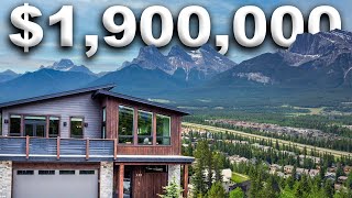 Luxury property tour  Inside this 1900000 million dollar mountain home  Canmore Real Estate [upl. by Kafka585]